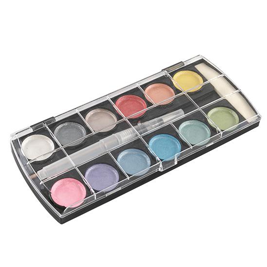 Vernici ad acquerello metallizzate a 12 colori