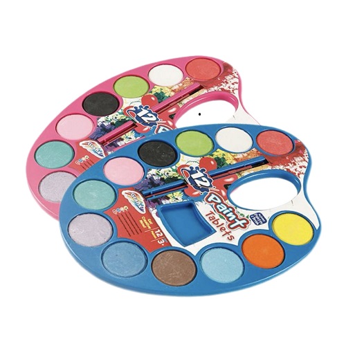 Pittura ad acquerello solido a 12 colori per vaschetta ovale diretta in fabbrica